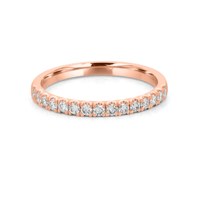 Ovale Halo Pavé Verlovingsring