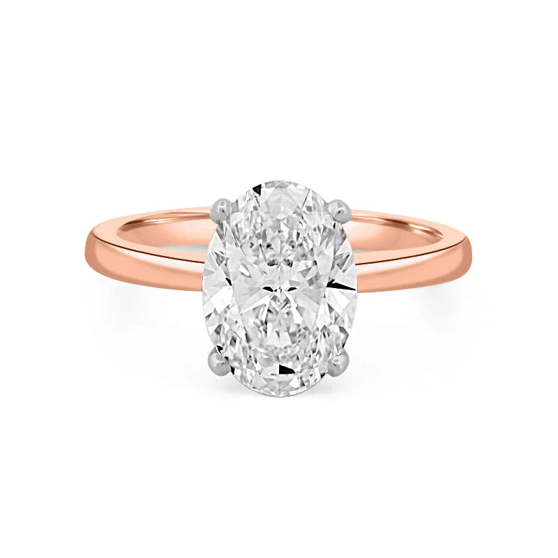 Klassieke Ovale Solitaire Ring