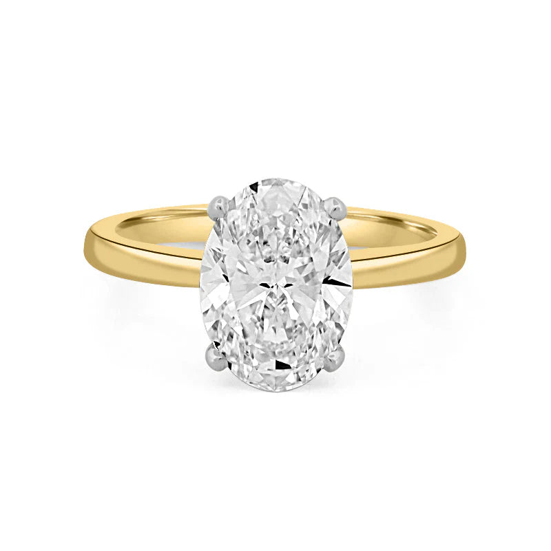 Klassieke Ovale Solitaire Ring