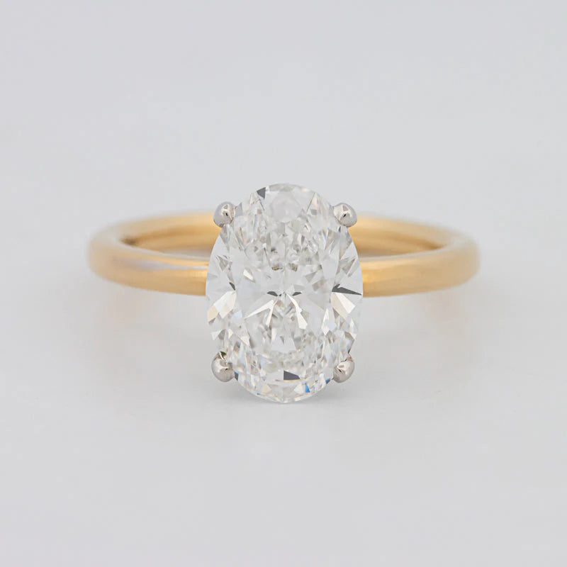 Klassieke Ovale Solitaire Ring