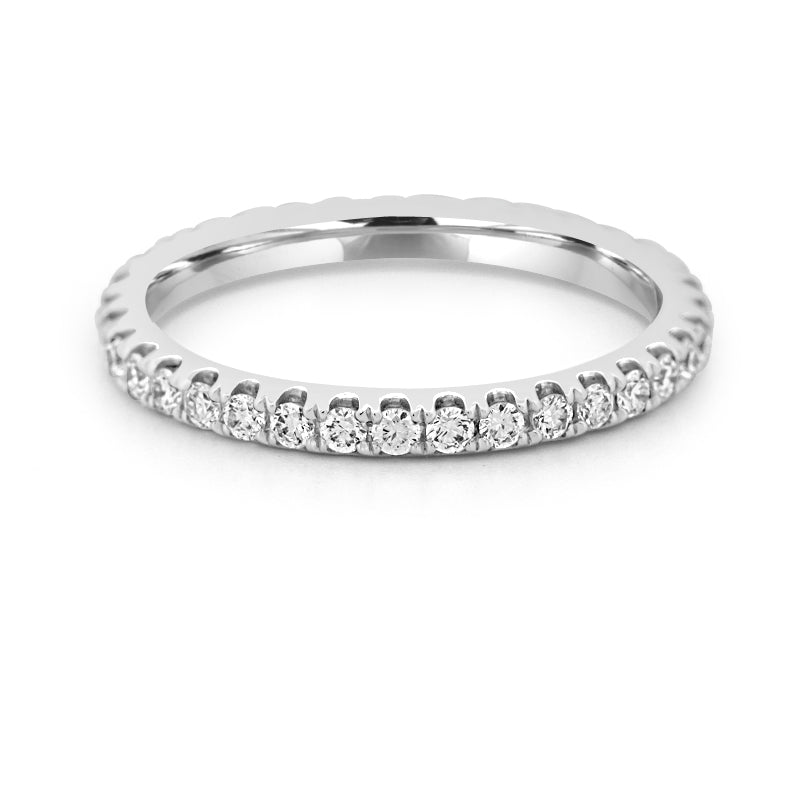 Ovale Halo Pavé Verlovingsring