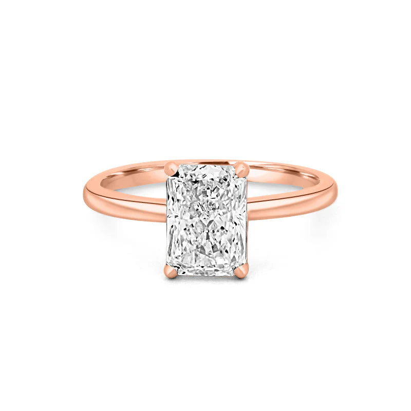 Klassieke Radiant Cut Solitaire Ring 1,30 ct